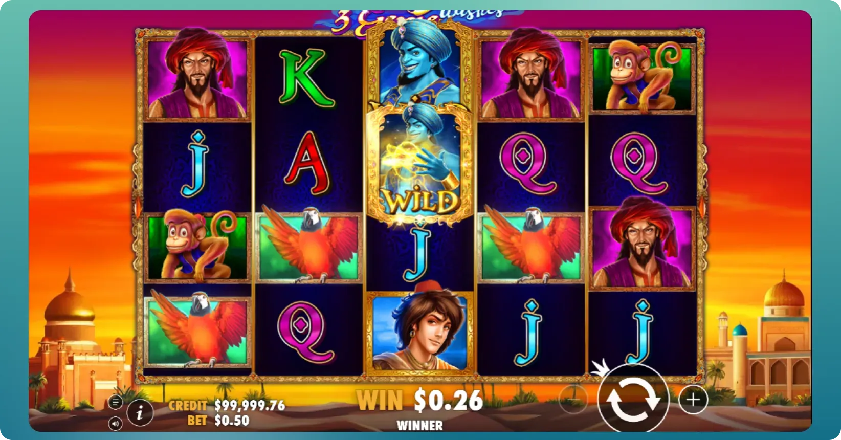 3 Genie Wishes key features