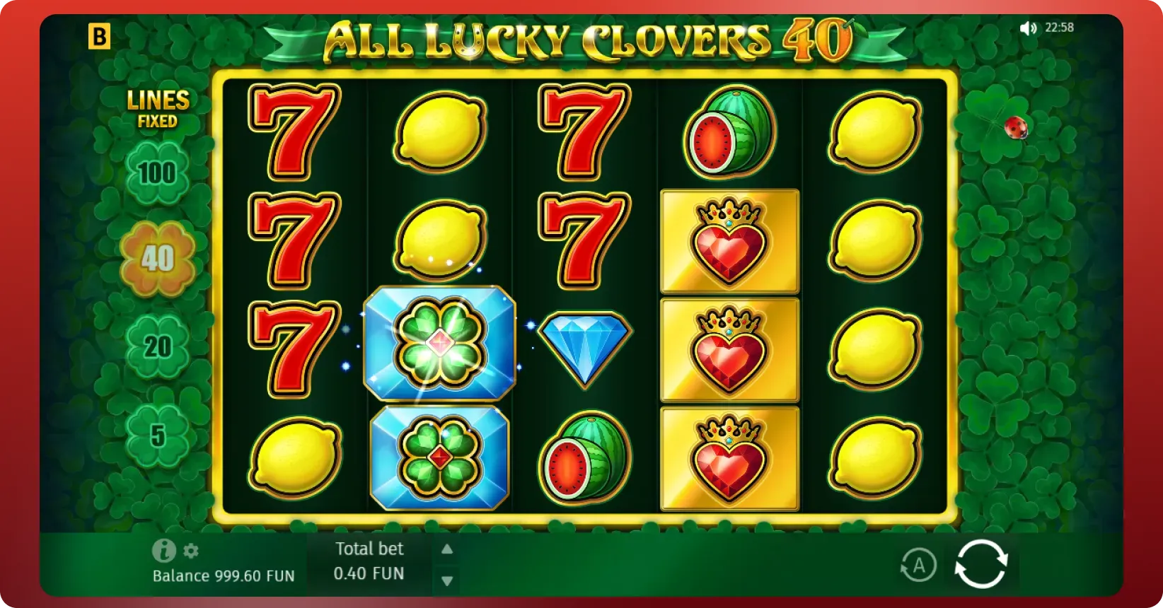 All Lucky Clover 40 key features