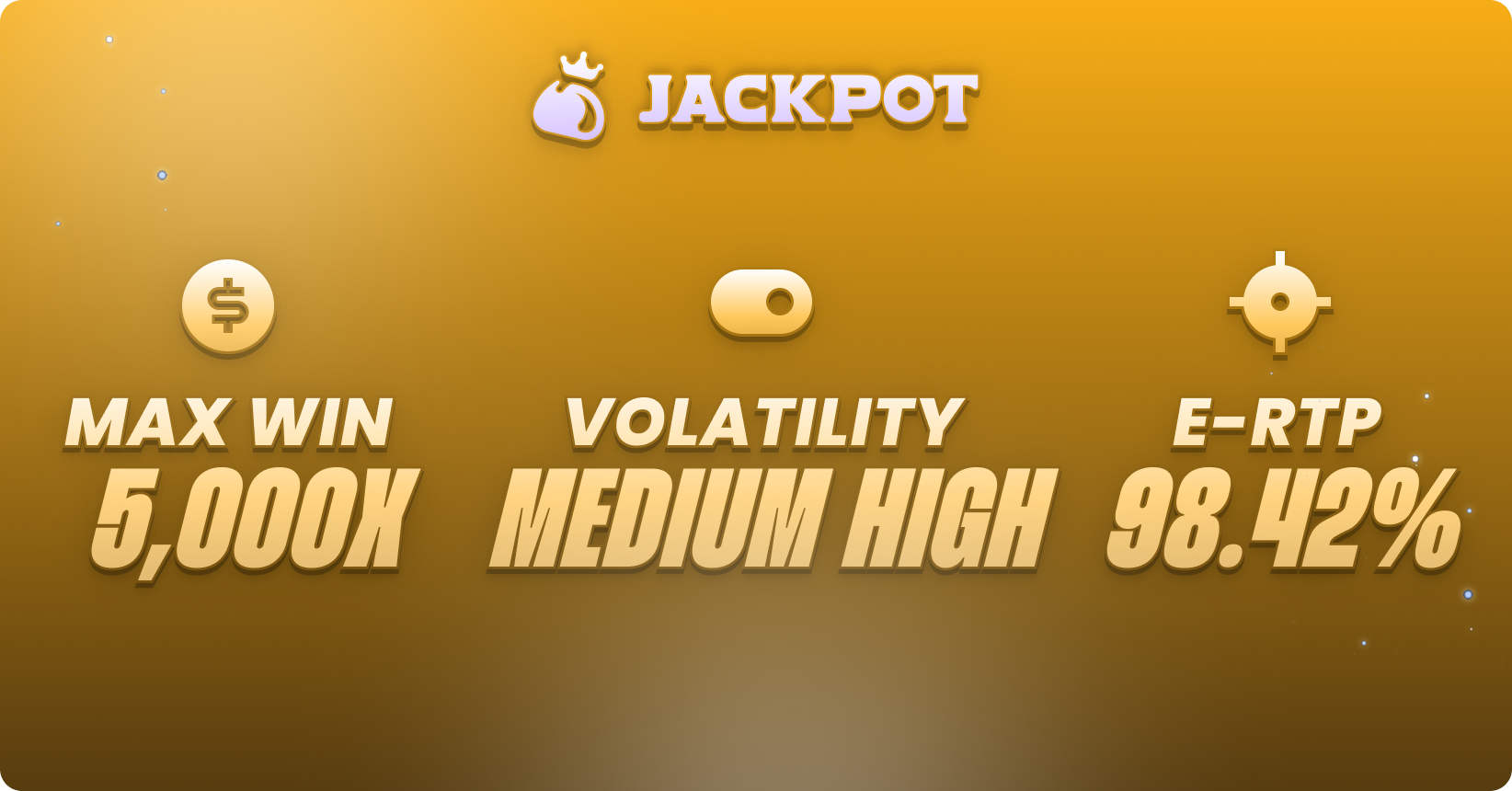 Game volatility, max win RTP