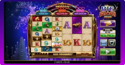 Big Bucks Deluxe key features