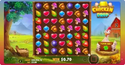 Chicken Drop gameplay and key features