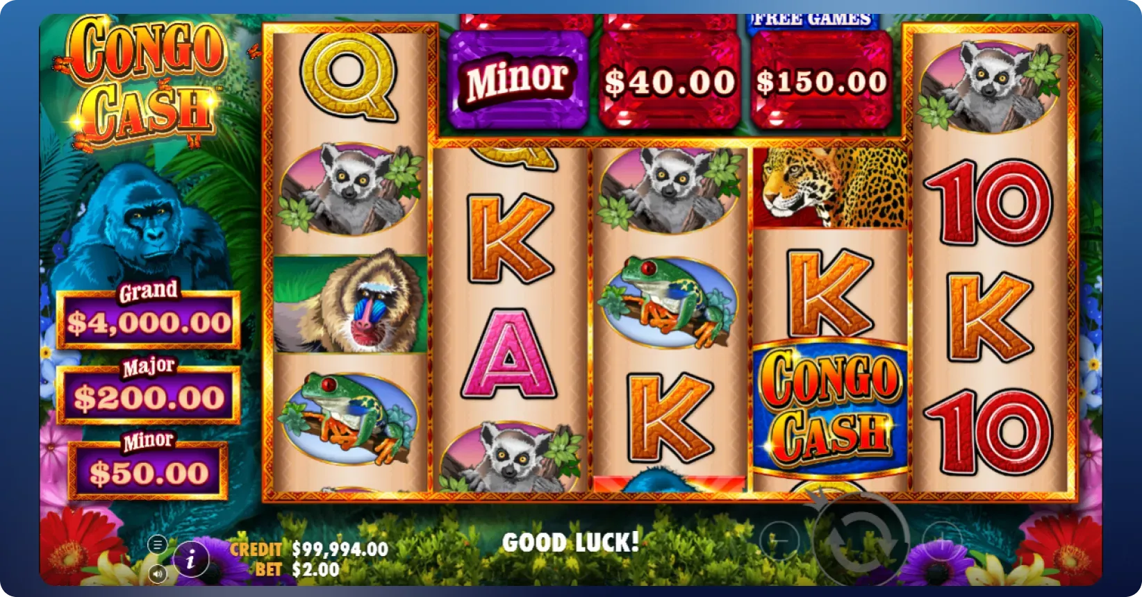 Congo Cash key features