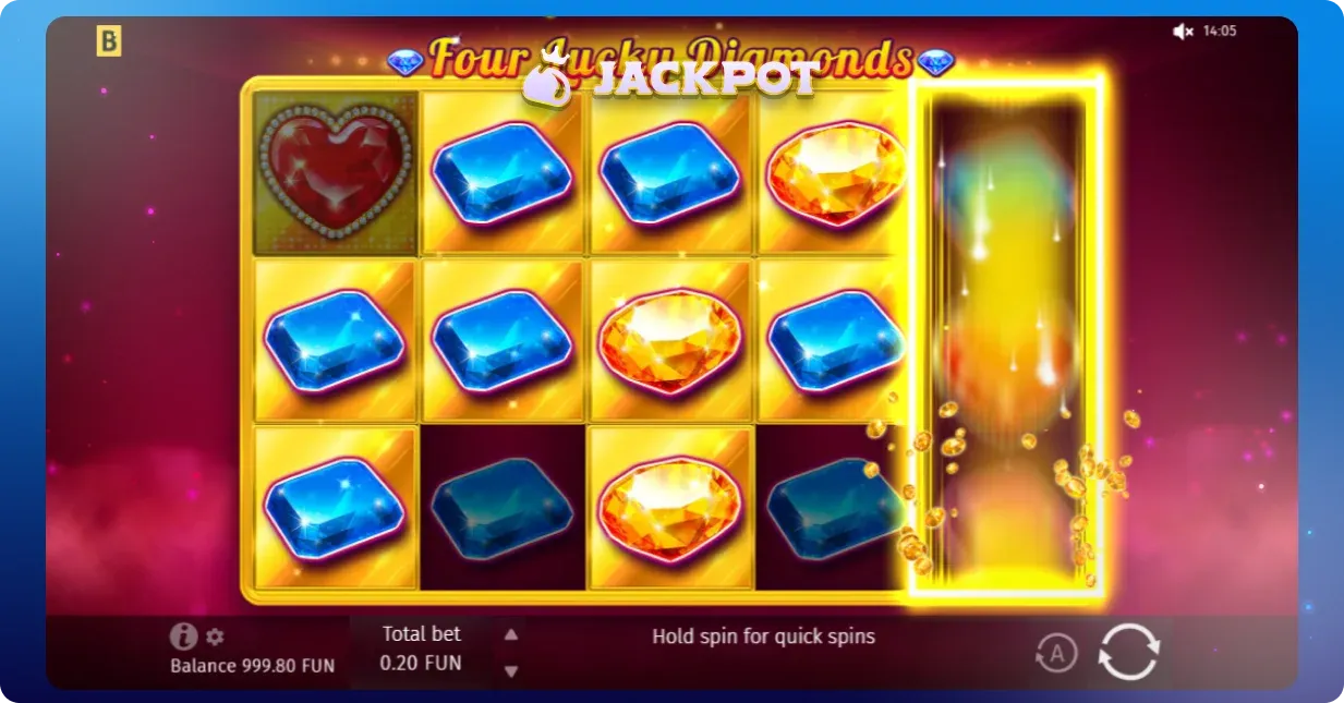 Four Lucky Diamonds key features