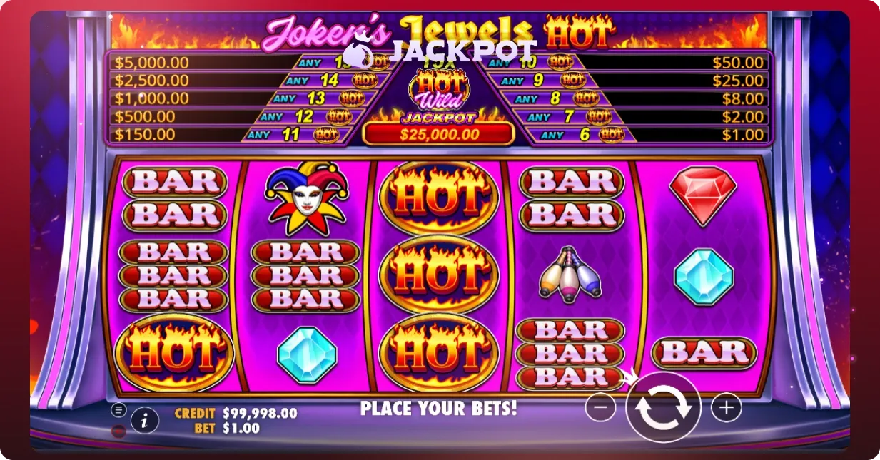 Joker's Jewels Hot key features