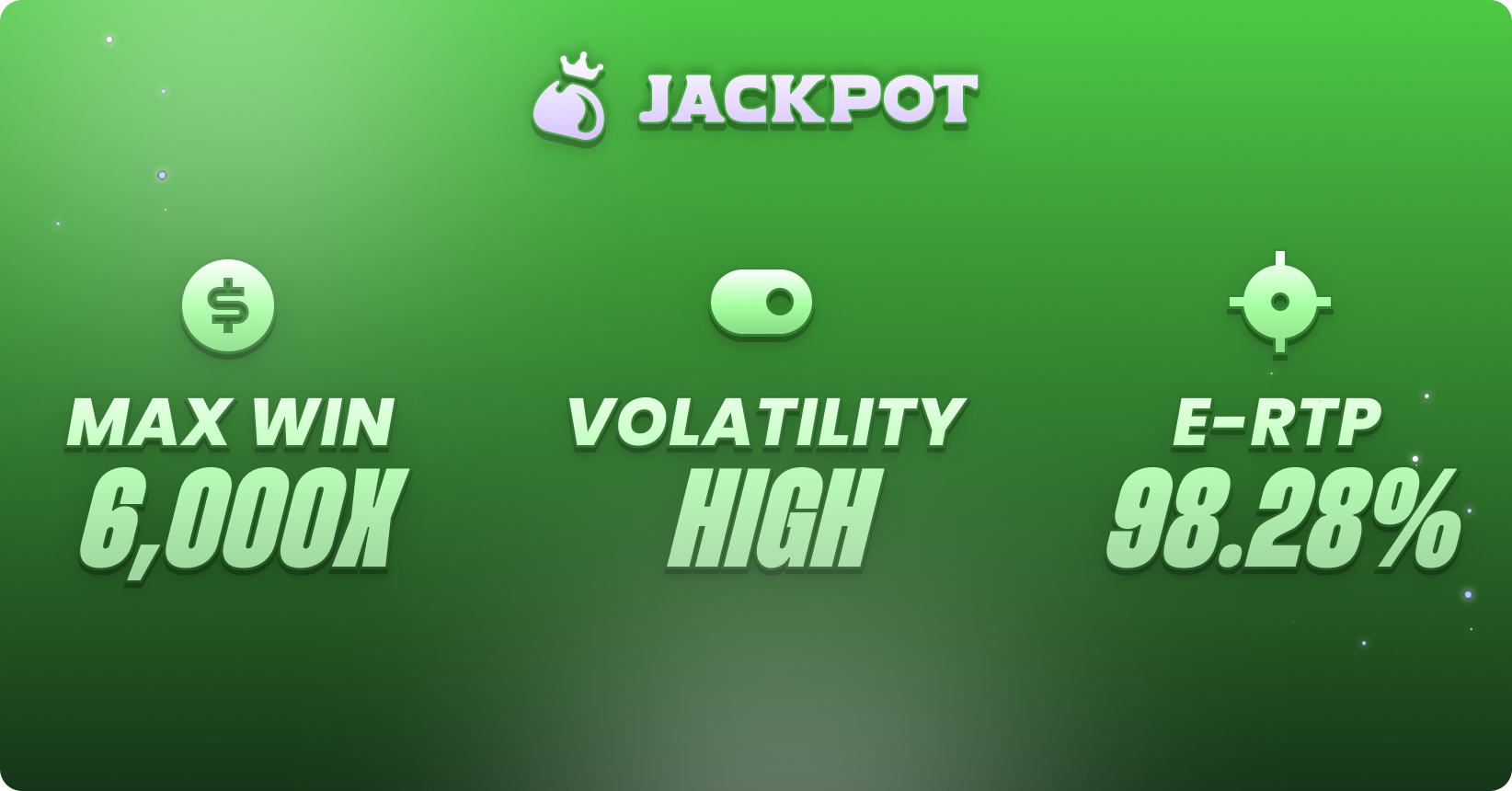 Game volatility, max win RTP