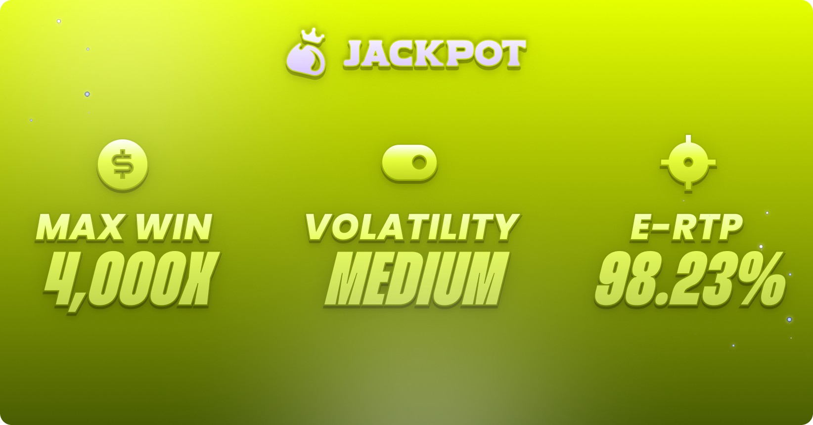 Game volatility, max win RTP