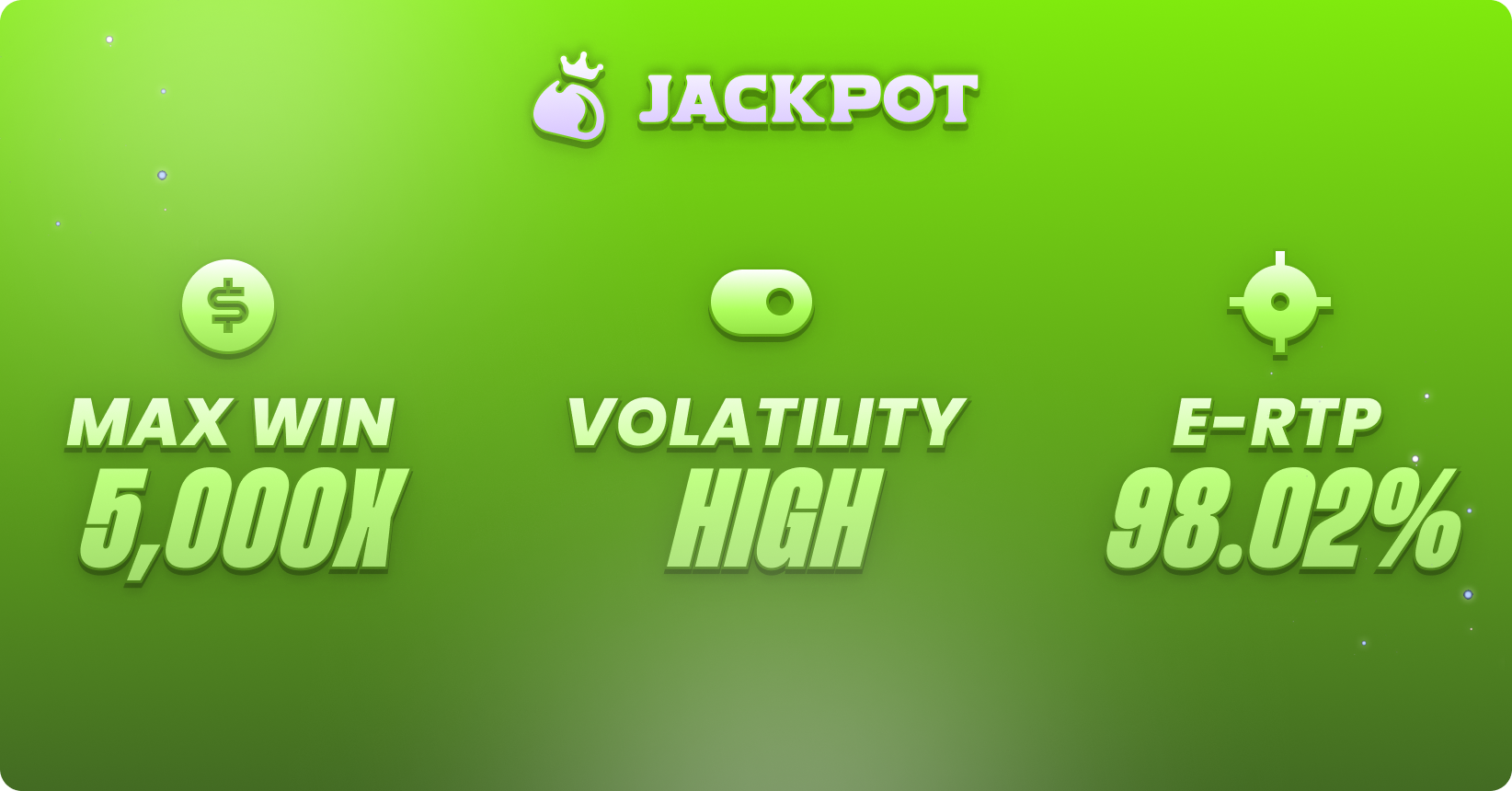 Game volatility, max win RTP
