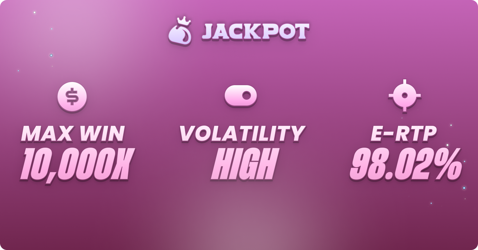 Game volatility, max win RTP