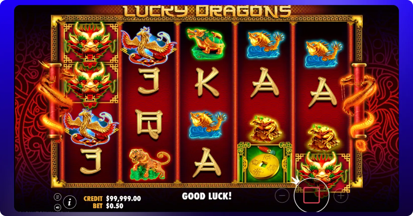 Lucky Dragons key features