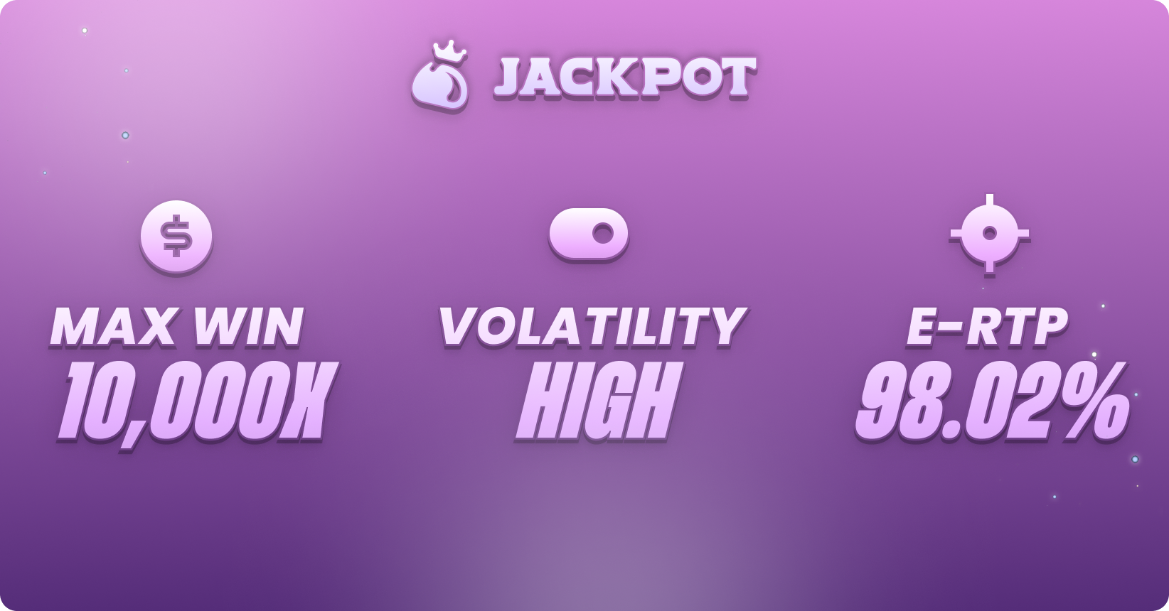 Game volatility, max win RTP