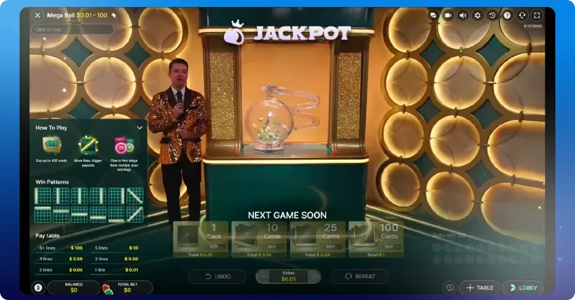 Mega Ball key features