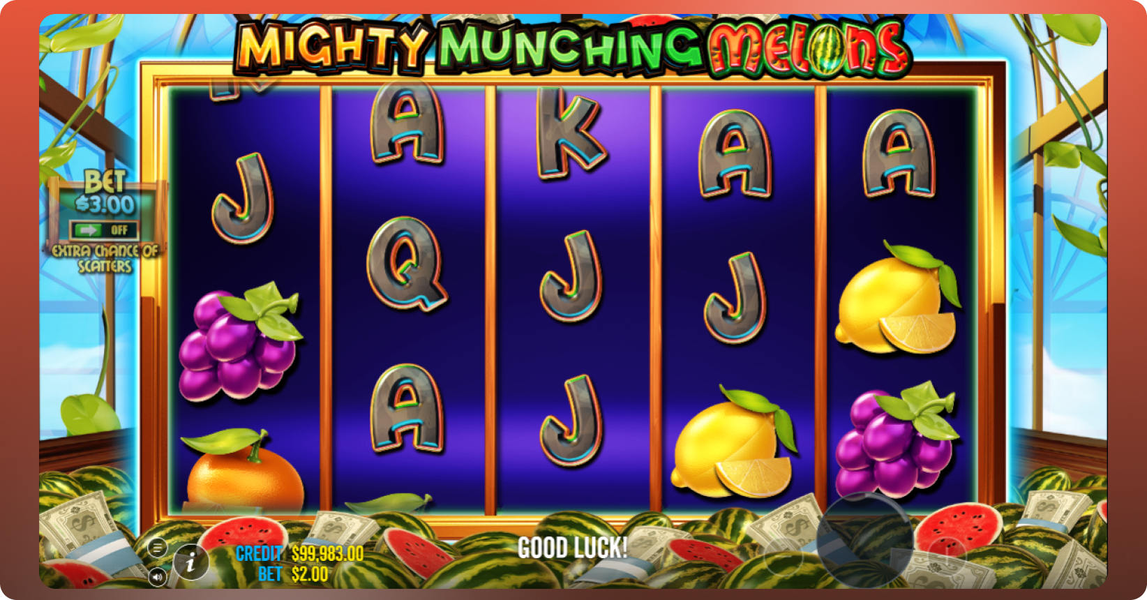 Mighty Munching Melons key features