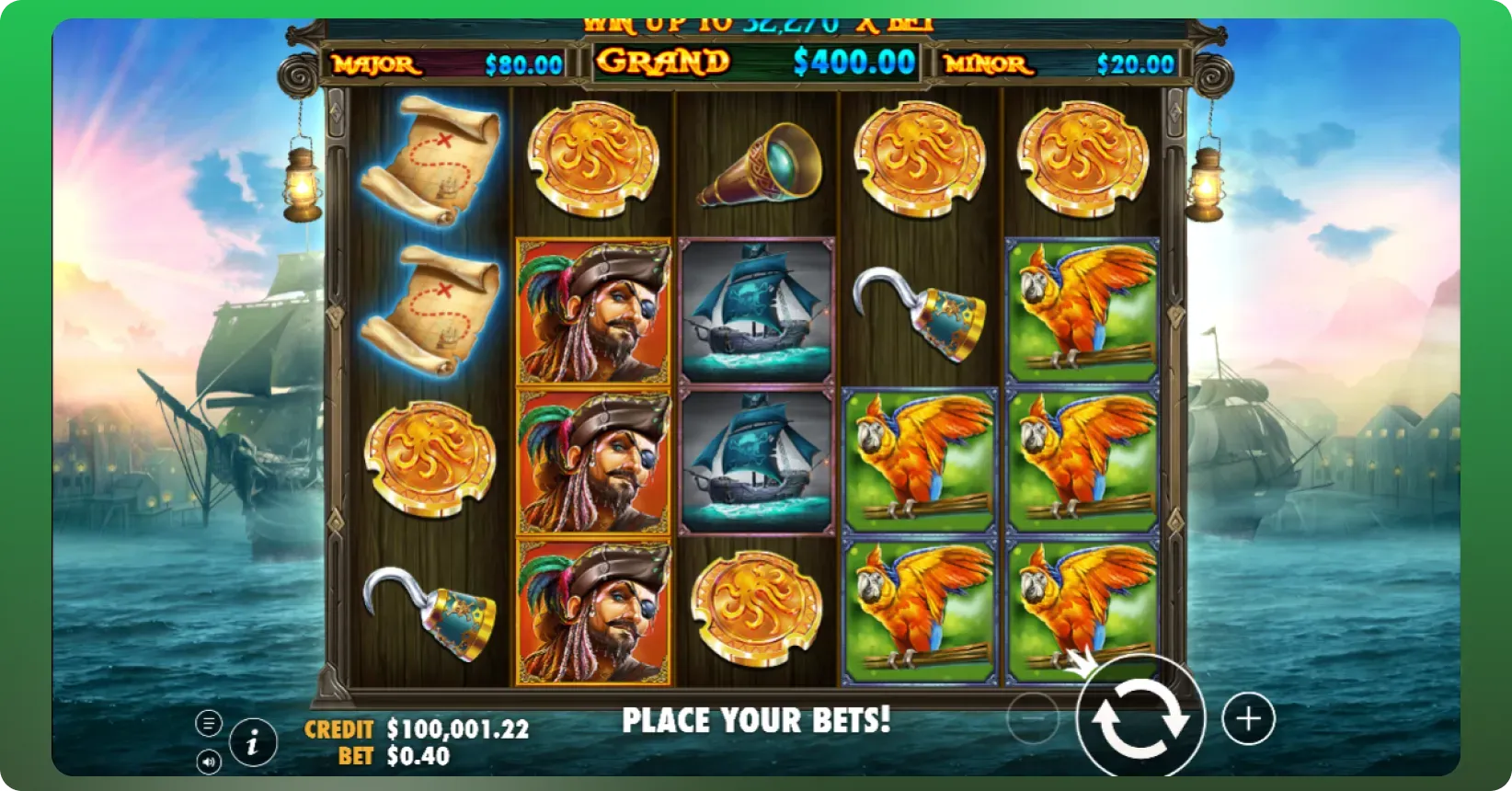 Pirate Gold key features