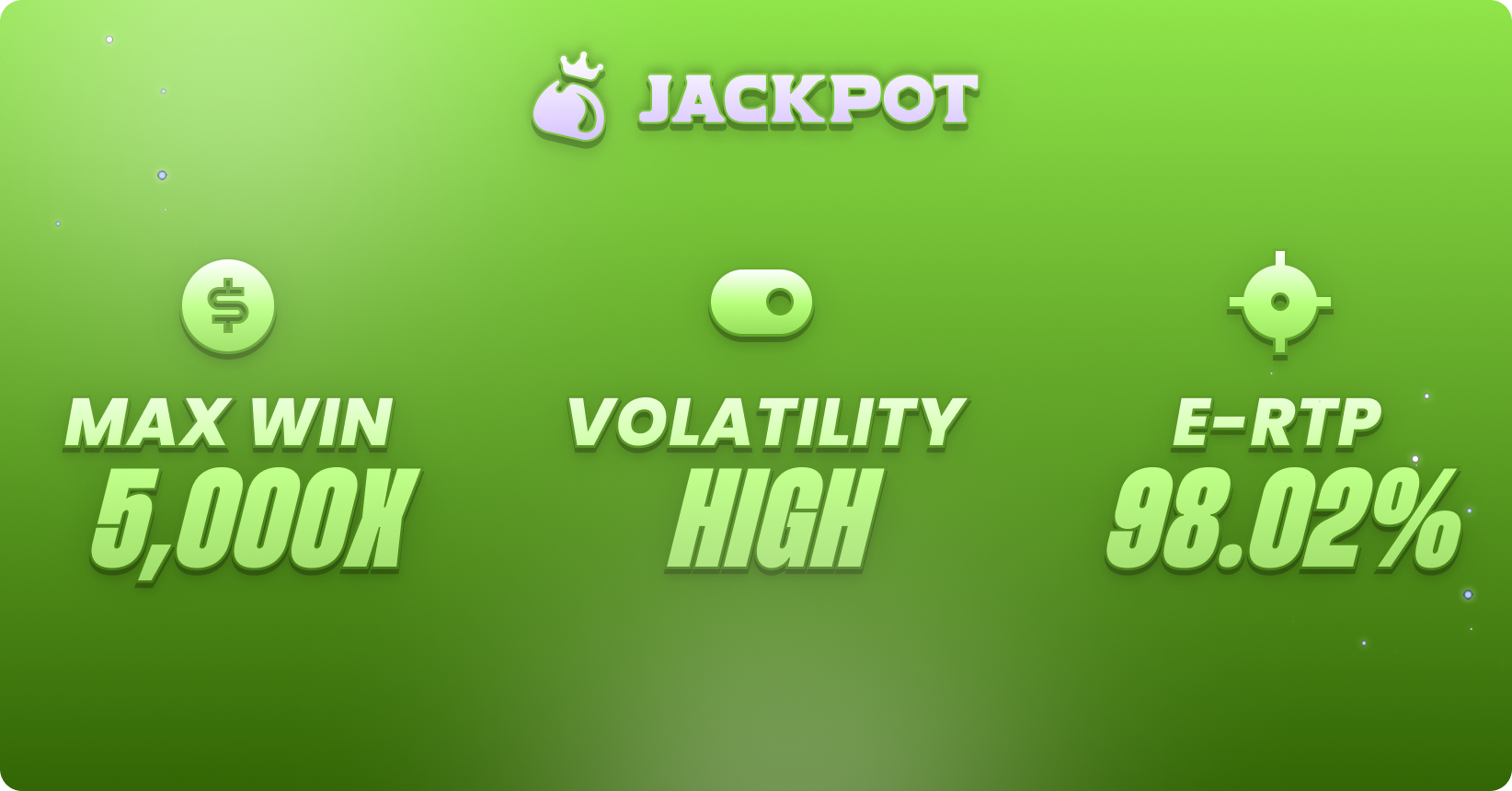 Game volatility, max win RTP