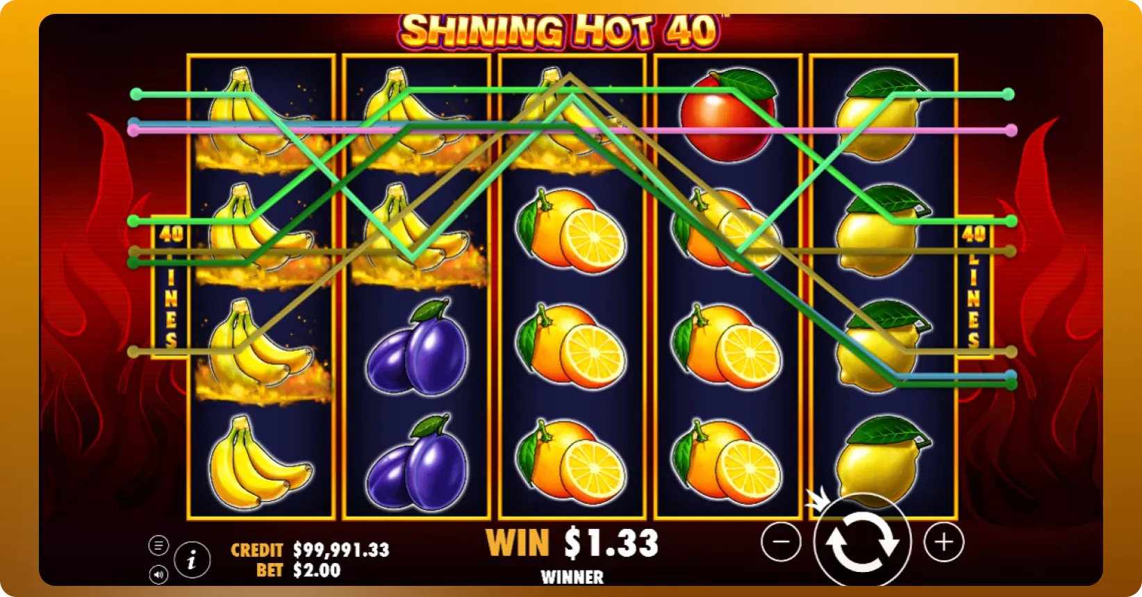 Shining Hot 40 key features