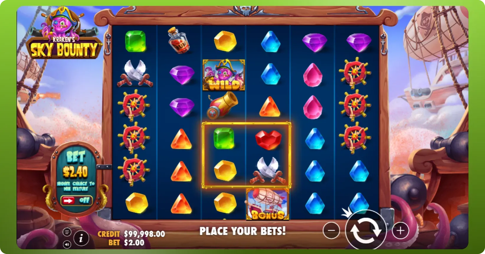 Sky Bounty key features