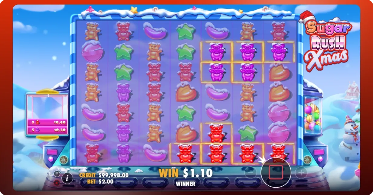 Sugar Rush Xmas key features