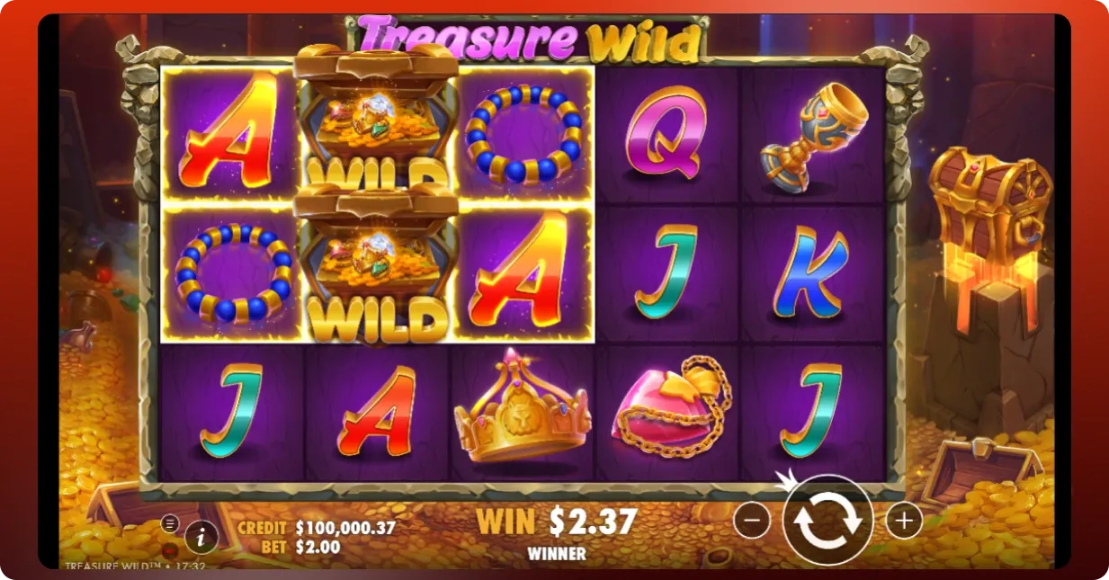 Treasure Wild key features