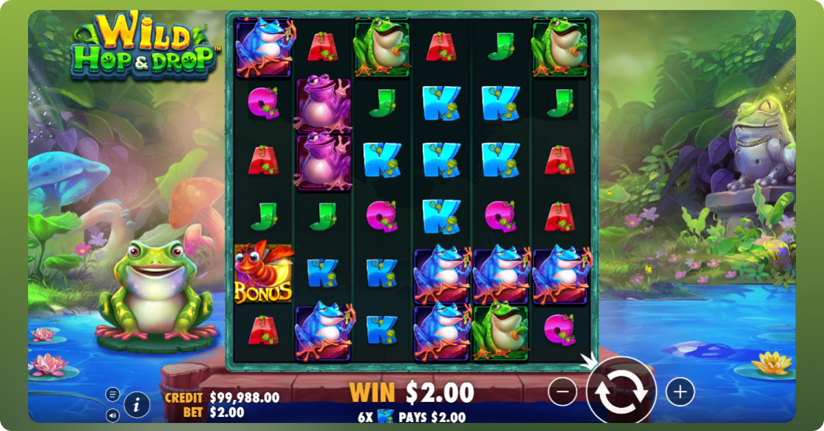 Wild Hop & Drop key features