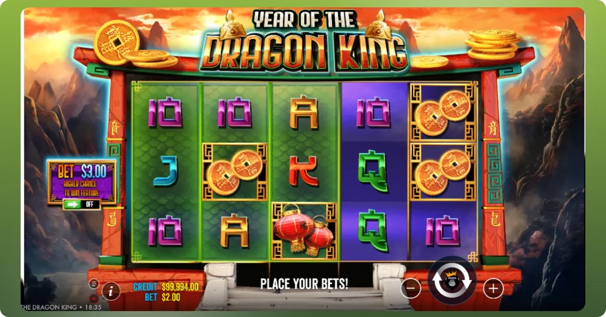 Year Of The Dragon King key features