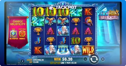 Zeus vs Hades - Gods of War key features