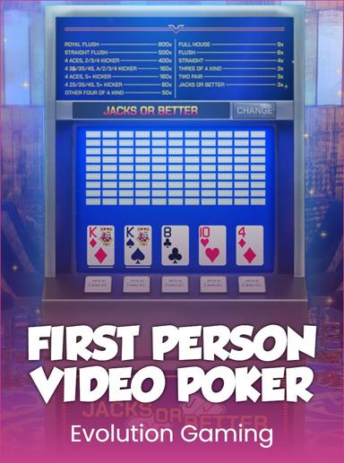 First Person Video Poker